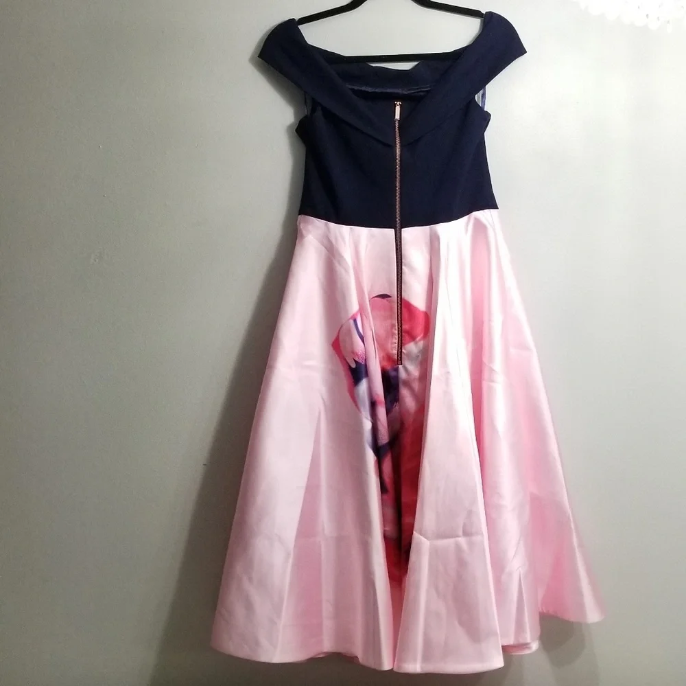 🍒NWT🍒 TED BAKER OFF SHOULDER COSMIC BLOOM - Picture 5 of 7